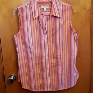 Coldwater creek sleeveless button shirt